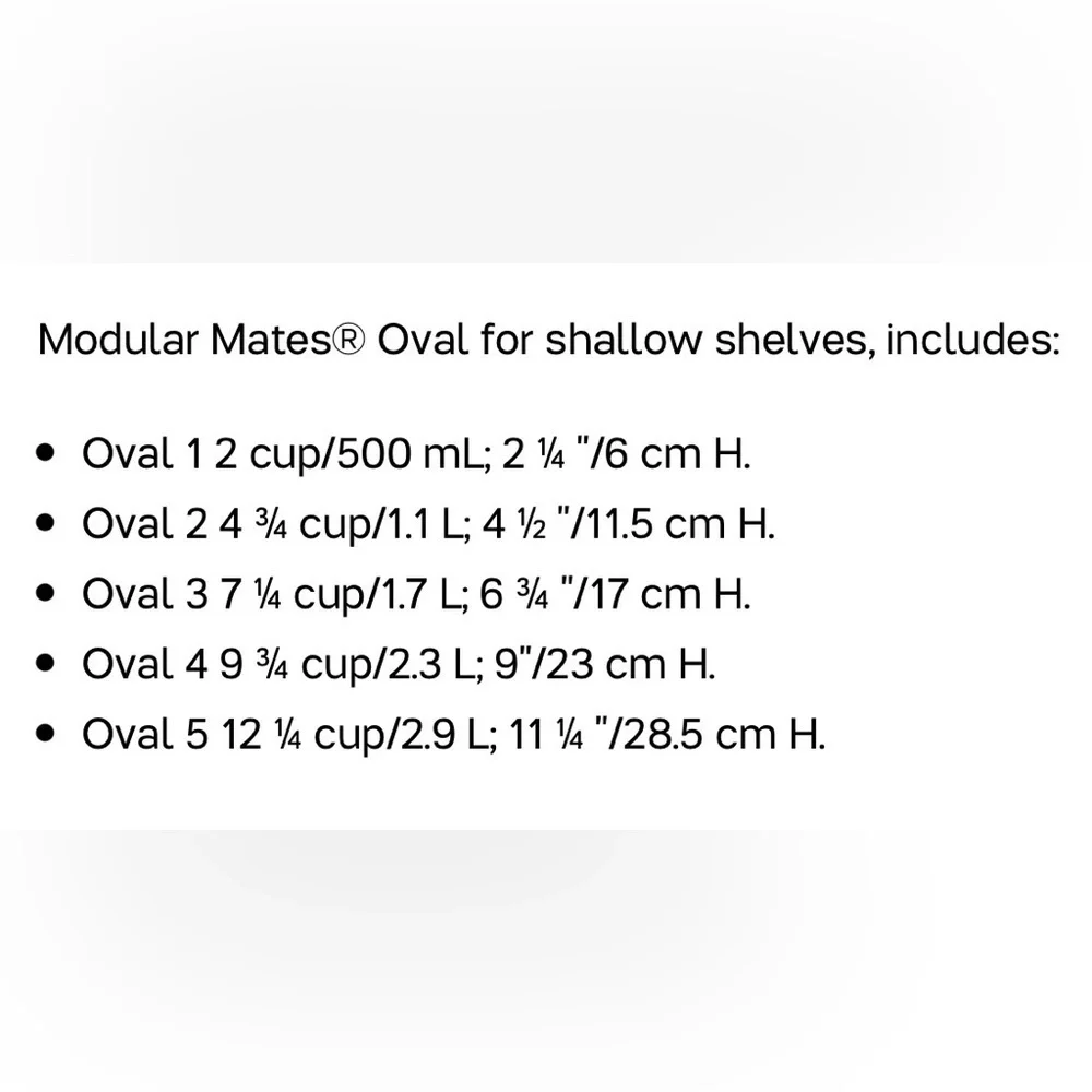 Oval Modular Mate Set